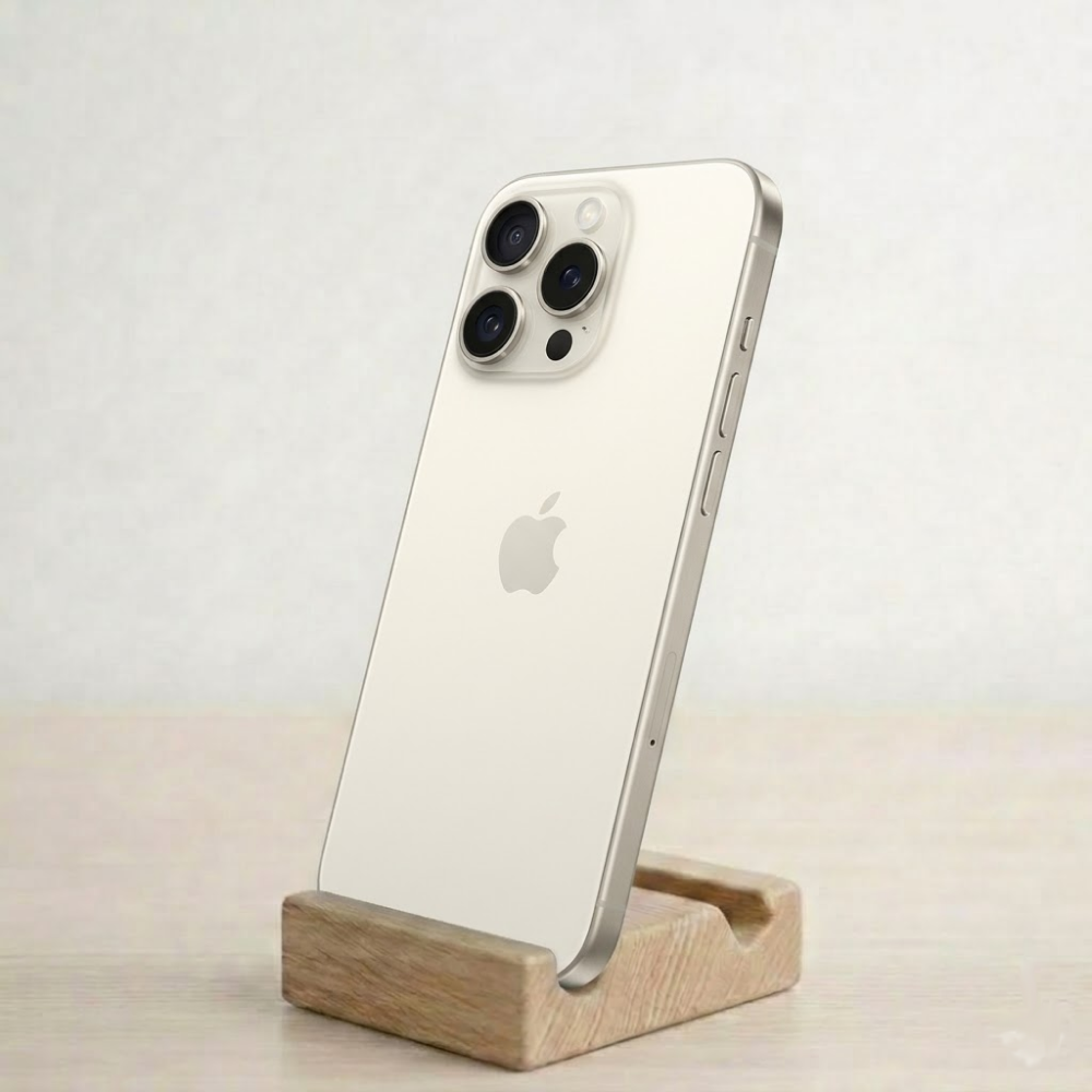 Вживаний Apple iPhone 15 Pro 128GB White Titanium (MTUW3) Ідеальний стан