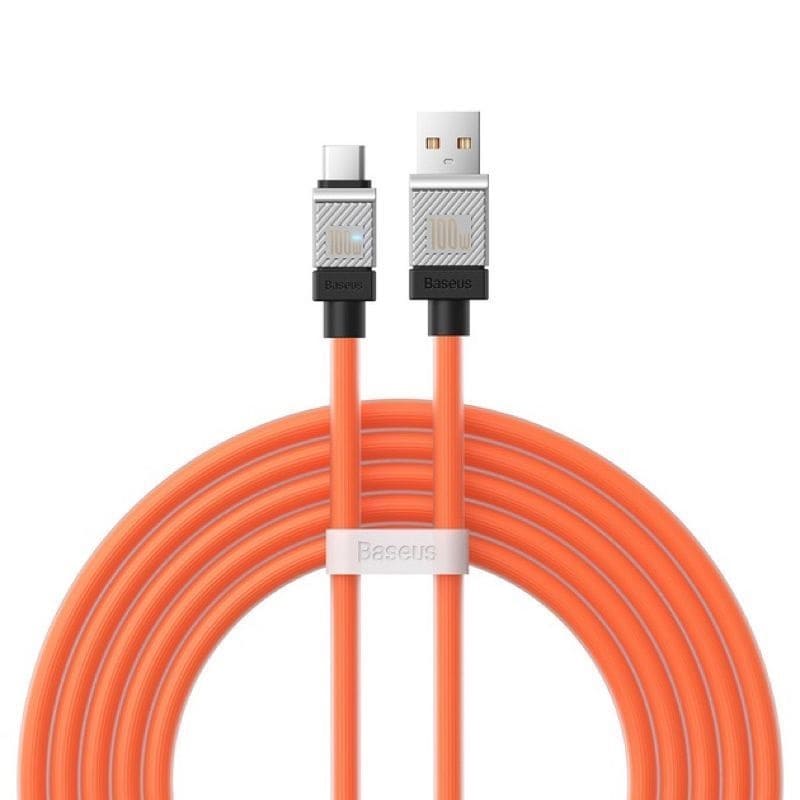 Кабель Baseus CoolPlay Series Fast Charging Cable USB to Type-C 100W 2m Orange (CAKW000707)