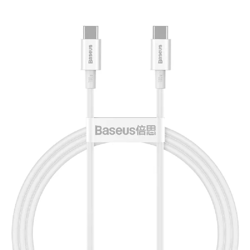 Кабель Baseus Superior Series Fast Charging Type-C to Type-C PD 1m White (CATYS-B02)