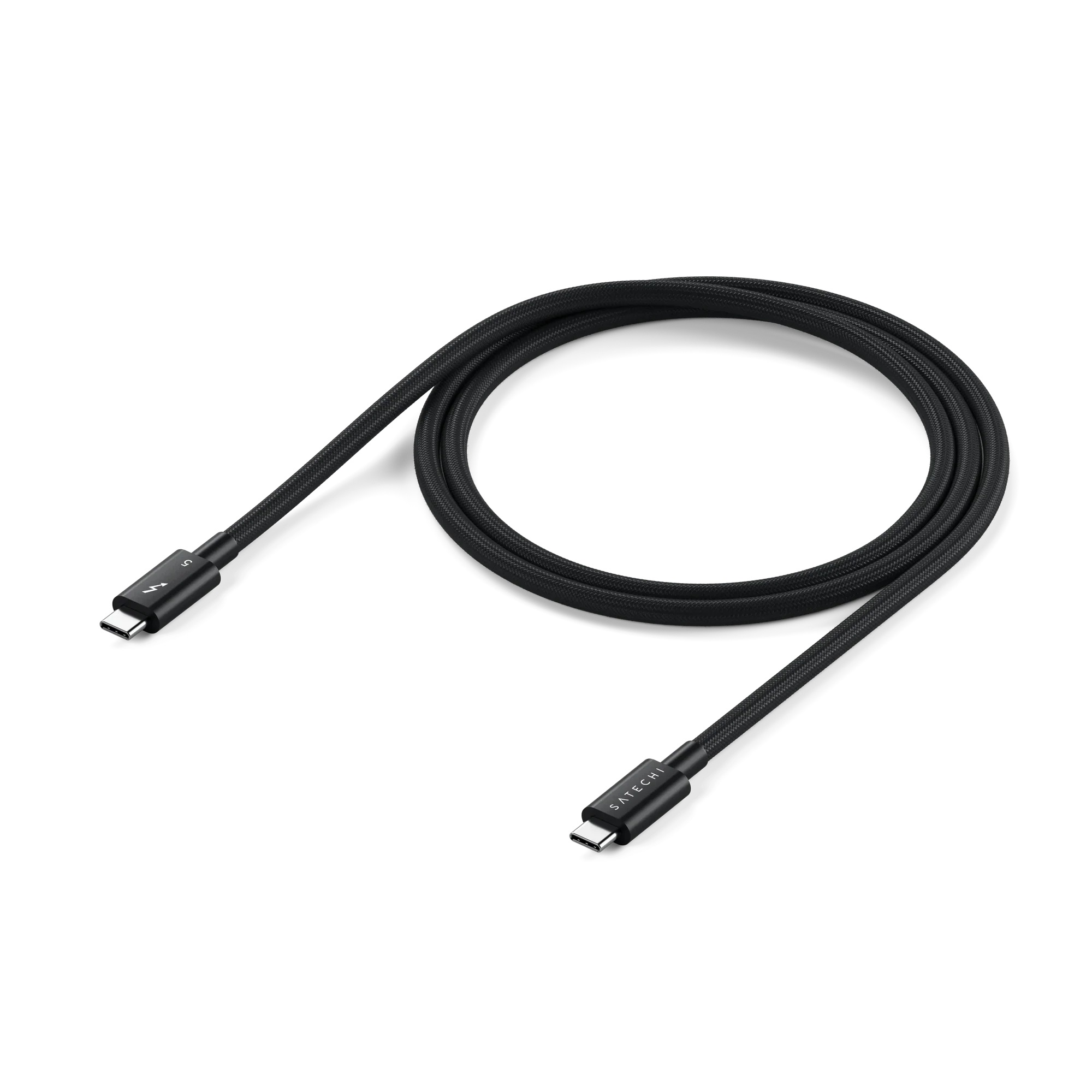 Кабель Satechi Thunderbolt 5 Pro 240W Cable Black (1 m) (ST-YTB5100K) - фото 1
