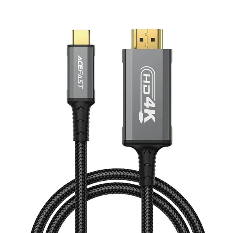 Кабель ACEFAST C1-10 USB-C to HDTV aluminum alloy connectors HD video cable Black