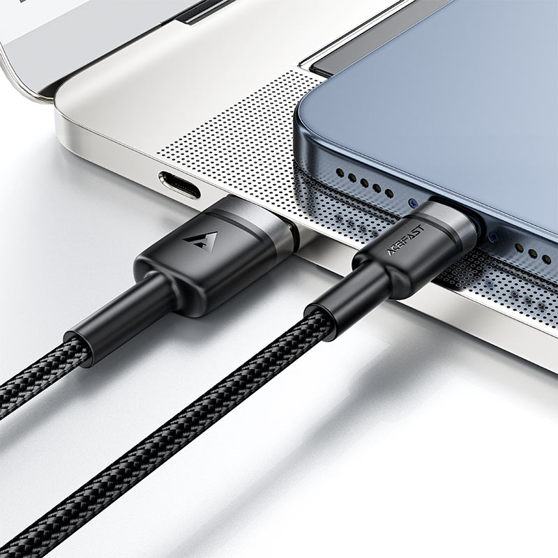 Кабель Acefast C22-04 USB to USB-C 1.2m - black - фото 2 Кабель Acefast C22-04 USB to USB-C 1.2m - black - фото 2
