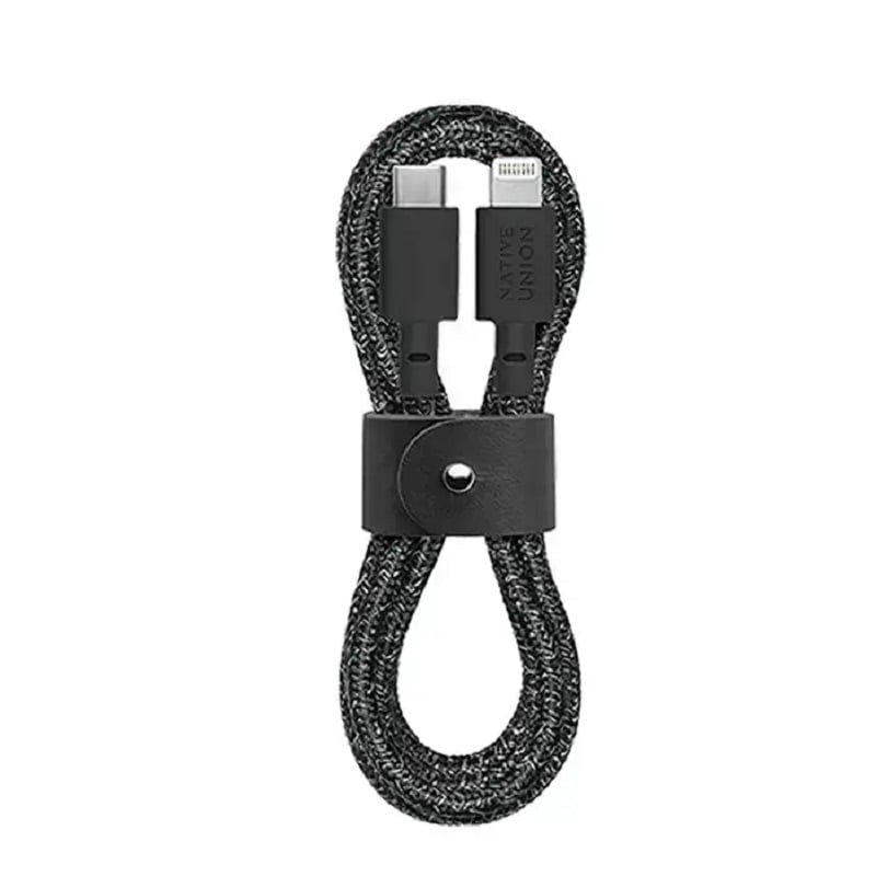 Кабель Native Union Belt Cable USB-C to Lightning Cosmos Black (1.2 m) (BELT-KV-CL-CS-BK-2)