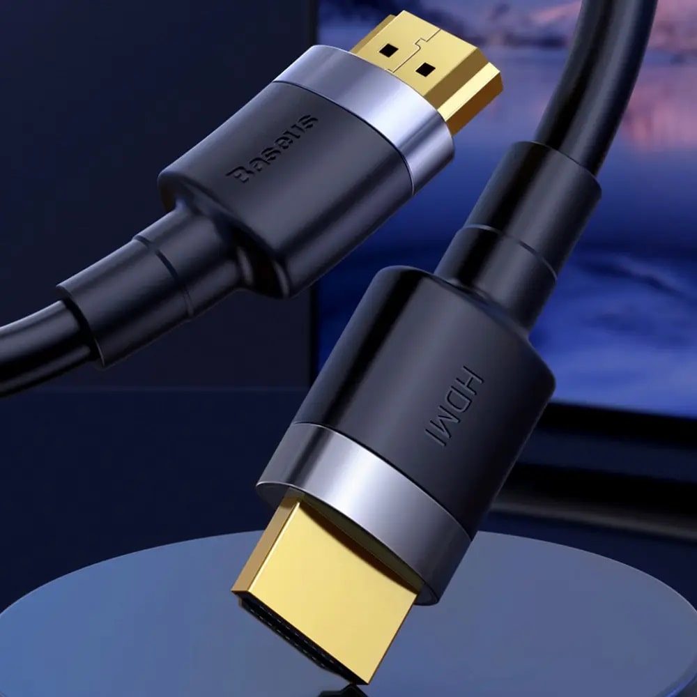 Кабель Baseus HDMI Cafule Series 4KHDMI Male To 4KHDMI Male (1m) (CADKLF-E) - фото 1 Кабель Baseus HDMI Cafule Series 4KHDMI Male To 4KHDMI Male (1m) (CADKLF-E) - фото 1