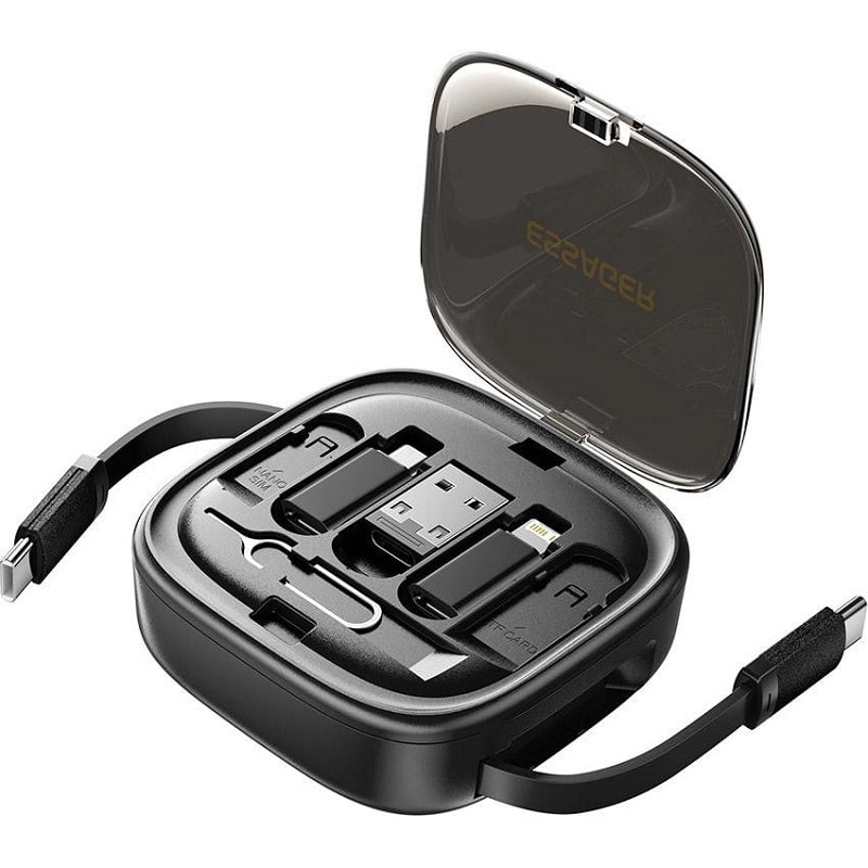 Органайзер ESSAGER Jicheng Multifunctional Retractable Cable Organizer Box Black (ECJHZ-JC01-P)