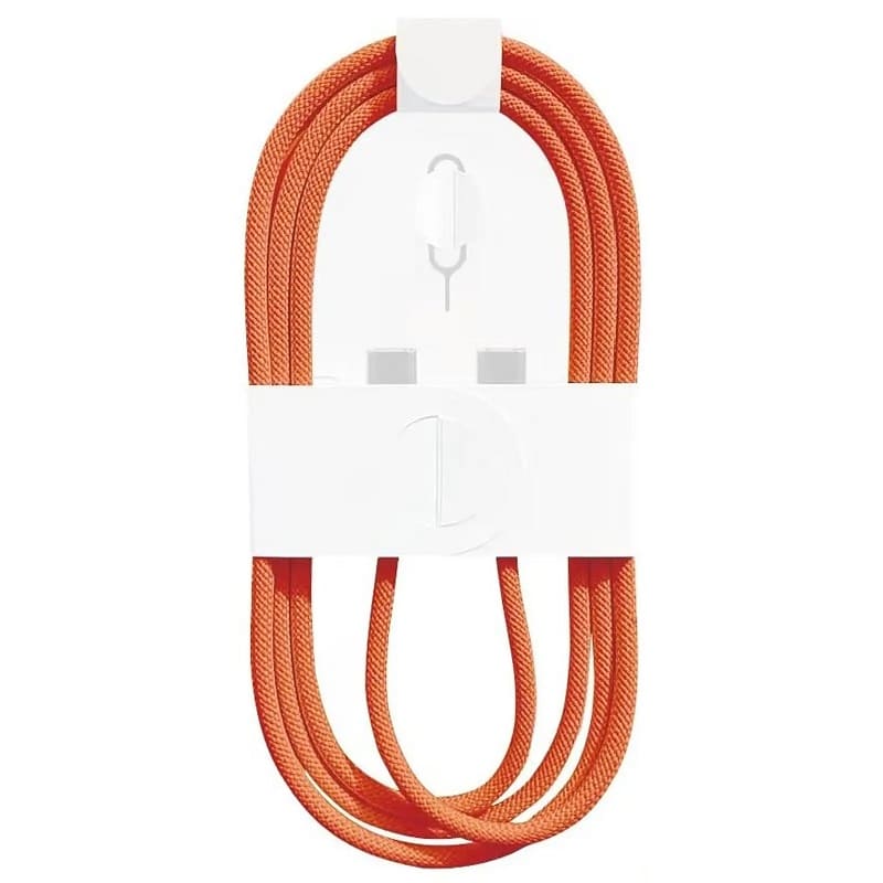 Дата кабель USB-C to USB-C FineWoven iP17 for Apple (AAA) (1m) (box) (Orange) - фото 1 Дата кабель USB-C to USB-C FineWoven iP17 for Apple (AAA) (1m) (box) (Orange) - фото 1