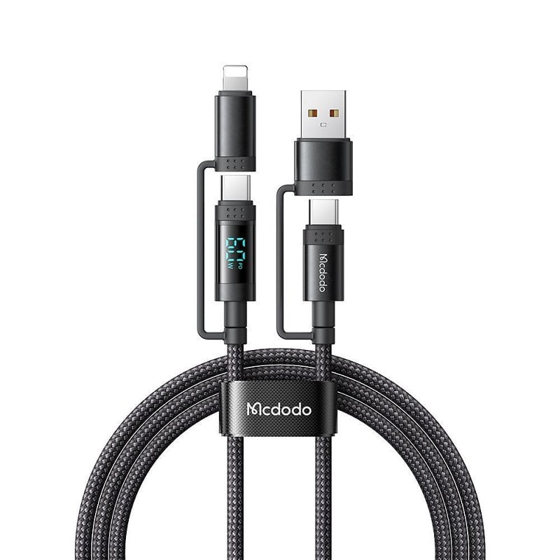 Кабель Mcdodo [CA-1990] 4in1 Travel Data Cable USB-C/USB to USB-C/Lightning 60W 1.2m