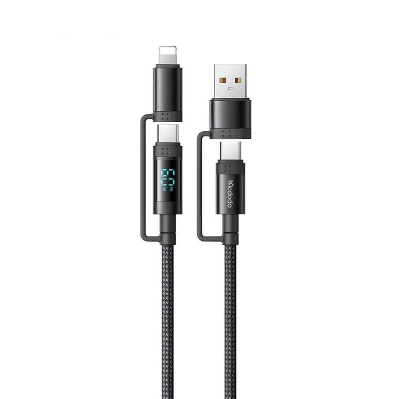 Кабель Mcdodo [CA-1990] 4in1 Travel Data Cable USB-C/USB to USB-C/Lightning 60W 1.2m - фото 1