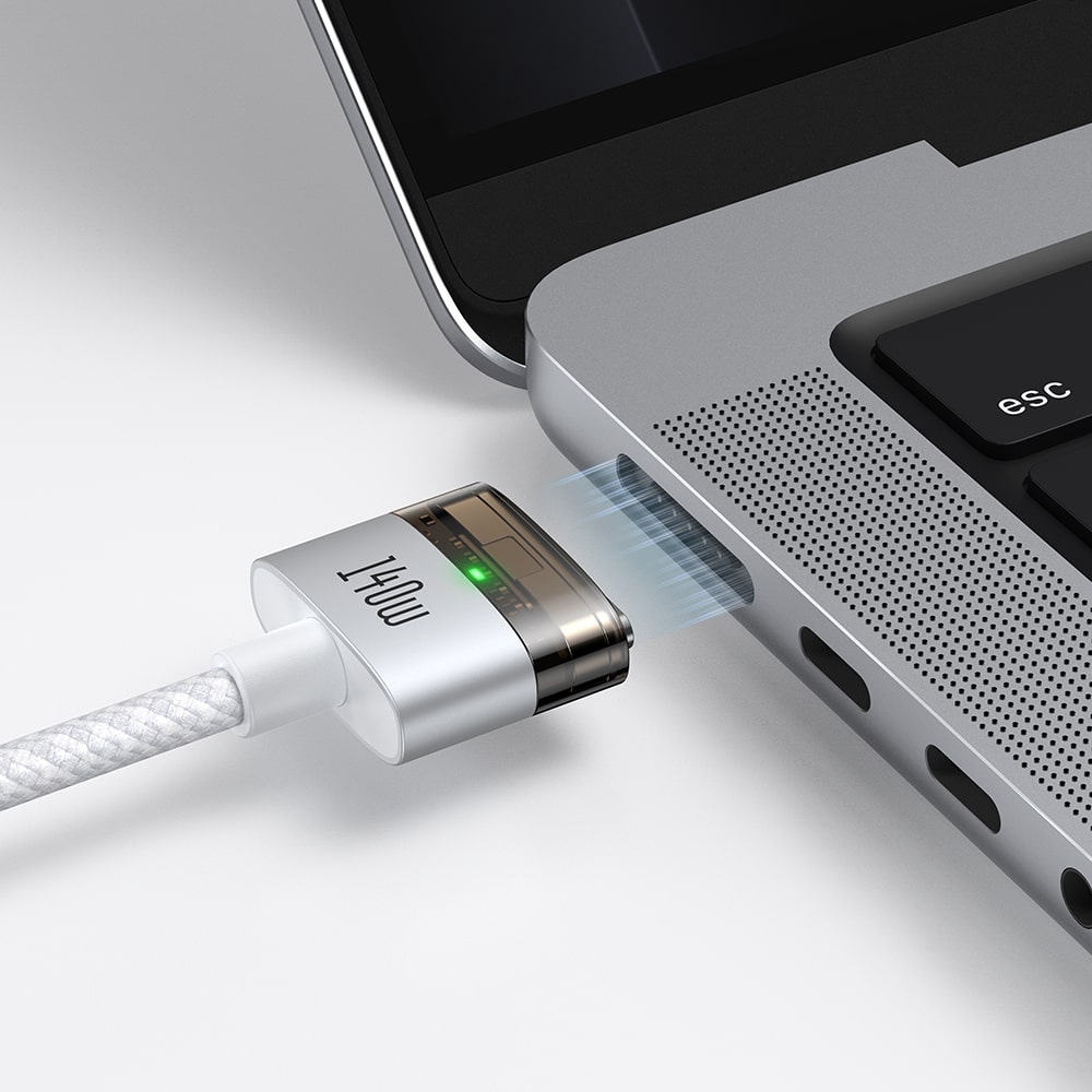 Кабель Mcdodo [CA-2070] USB-C to MagSafe 3 140W 2m (White) - фото 2