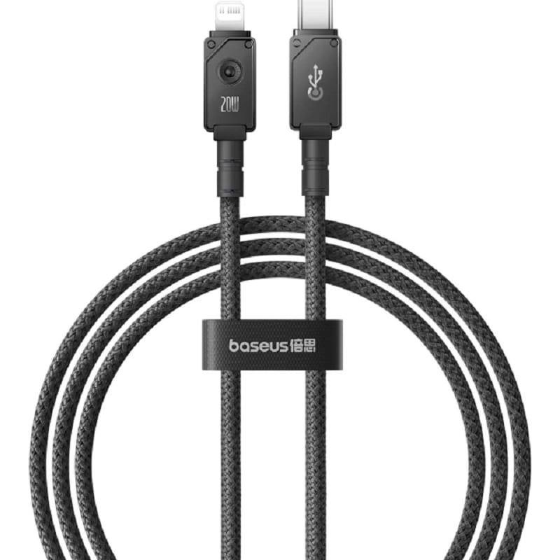Кабель Baseus Unbreakable Series Fast Charging Data Cable Type-C to iP 20W 1m Cluster Black (P10355803111-00)