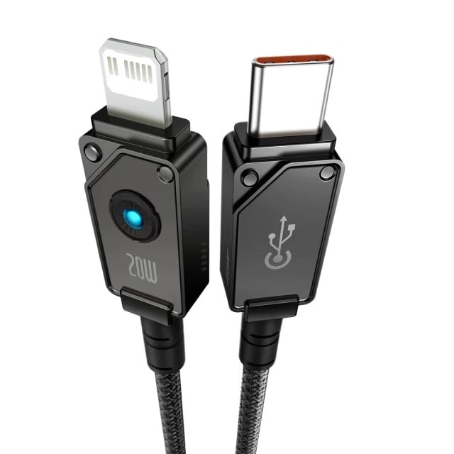 Кабель Baseus Unbreakable Series Fast Charging Data Cable Type-C to iP 20W 1m Cluster Black (P10355803111-00) - фото 1 Кабель Baseus Unbreakable Series Fast Charging Data Cable Type-C to iP 20W 1m Cluster Black (P10355803111-00) - фото 1