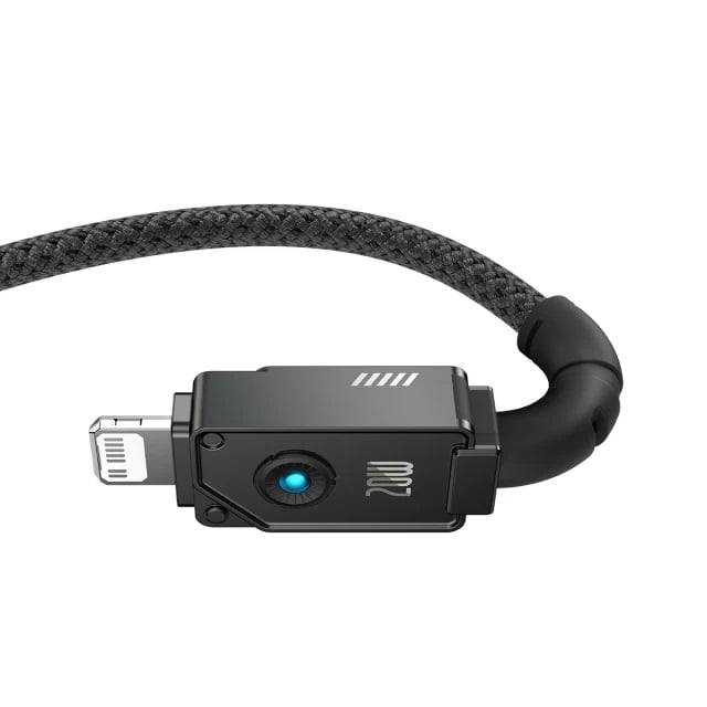 Кабель Baseus Unbreakable Series Fast Charging Data Cable Type-C to iP 20W 1m Cluster Black (P10355803111-00) - фото 2 Кабель Baseus Unbreakable Series Fast Charging Data Cable Type-C to iP 20W 1m Cluster Black (P10355803111-00) - фото 2