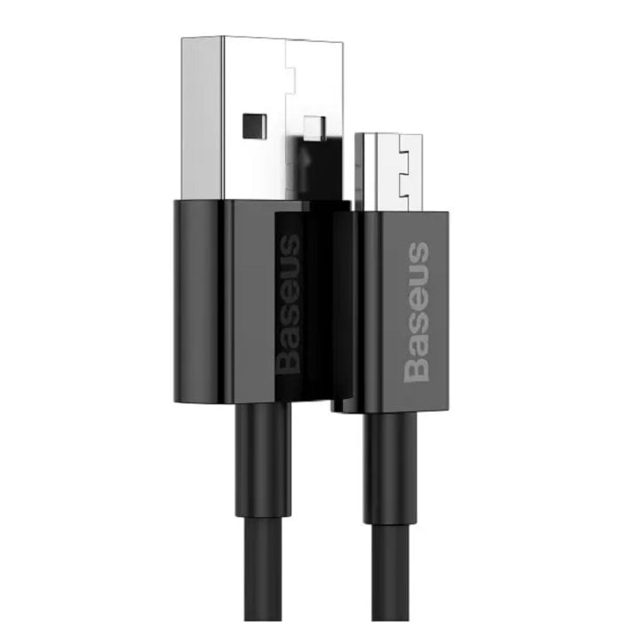 Кабель Micro USB Baseus USB to Micro USB Superior Series 2m Black (CAMYS-A01) - фото 1