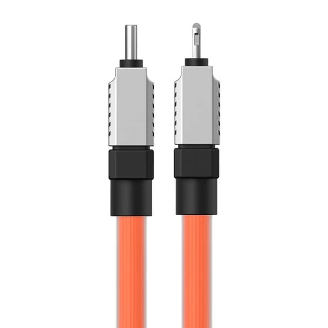Кабель Baseus CoolPlay Series Fast Charging Cable Type-C to iP 20W 1m Orange (CAKW000007) - фото 2 Кабель Baseus CoolPlay Series Fast Charging Cable Type-C to iP 20W 1m Orange (CAKW000007) - фото 2