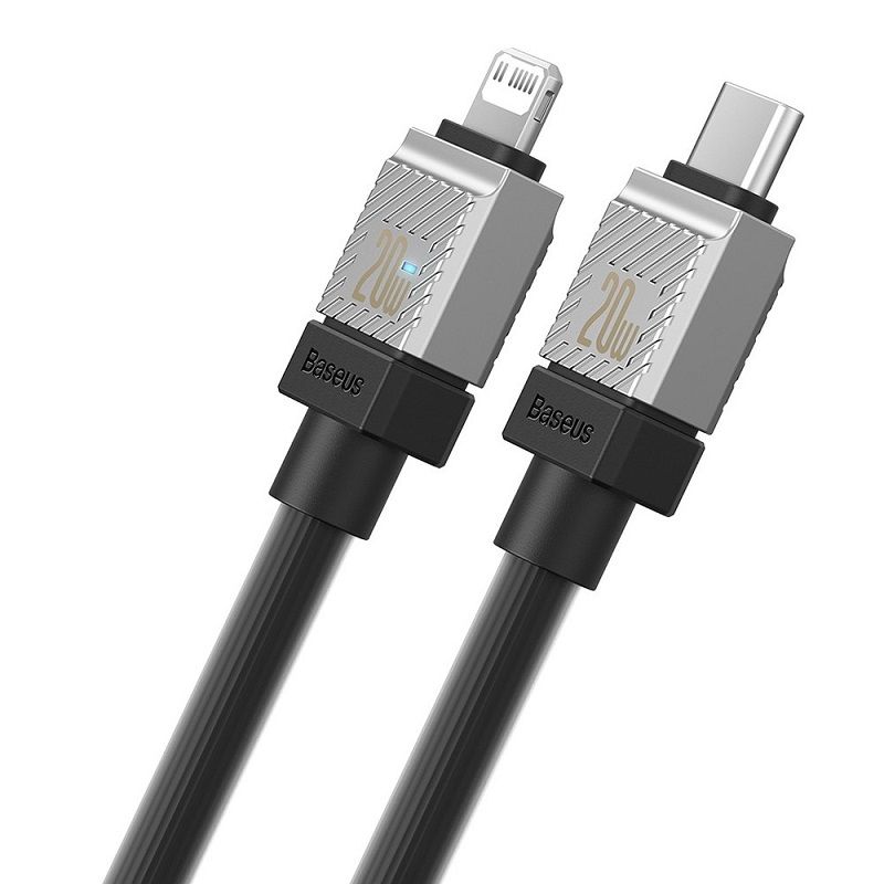 Кабель Baseus CoolPlay Series Fast Charging Cable Type-C to iP 20W 2m Black (CAKW000101) - фото 2