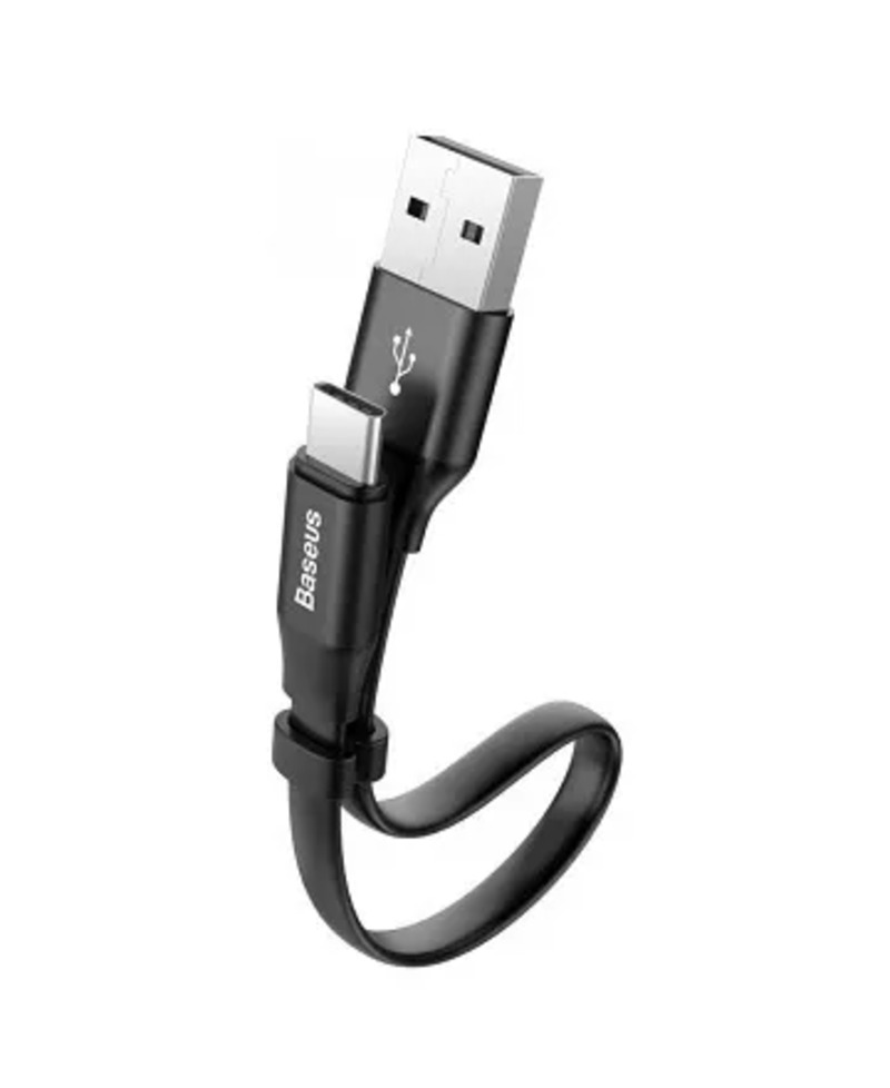 Кабель USB Type-С Baseus USB Cable to USB-C Nimble 0.23m Black (CATMBJ-01)