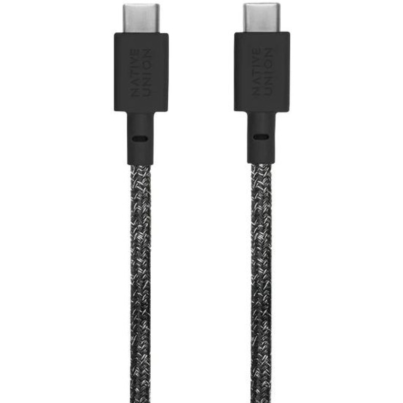 Кабель Native Union Belt Cable USB-C to USB-C Cosmos Black (1.2 m) (BELT-C-CS-BLK-2-NP) - фото 1 Кабель Native Union Belt Cable USB-C to USB-C Cosmos Black (1.2 m) (BELT-C-CS-BLK-2-NP) - фото 1