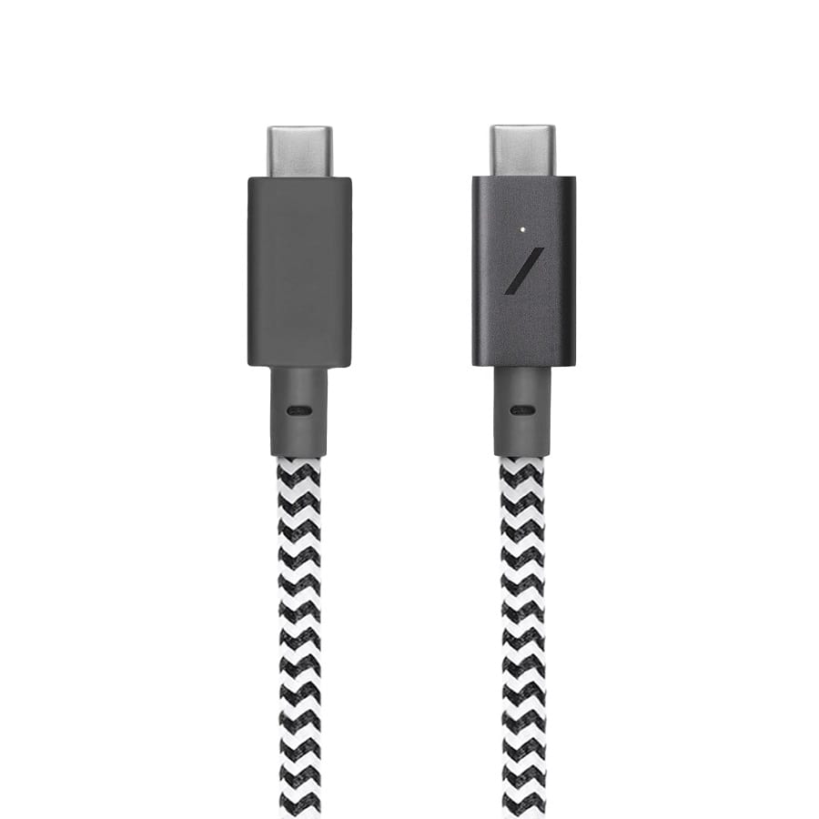 Кабель Native Union Belt Cable USB-C to USB-C Pro 240W Zebra (2.4 m) (BELT-PRO2-ZEB-NP) - фото 1 Кабель Native Union Belt Cable USB-C to USB-C Pro 240W Zebra (2.4 m) (BELT-PRO2-ZEB-NP) - фото 1