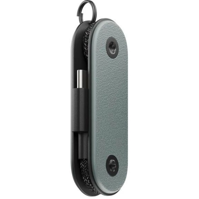 Кабель Native Union Pocket Cable USB-C to USB-C Slate Green (POCK-C-GRN-NP) - фото 1