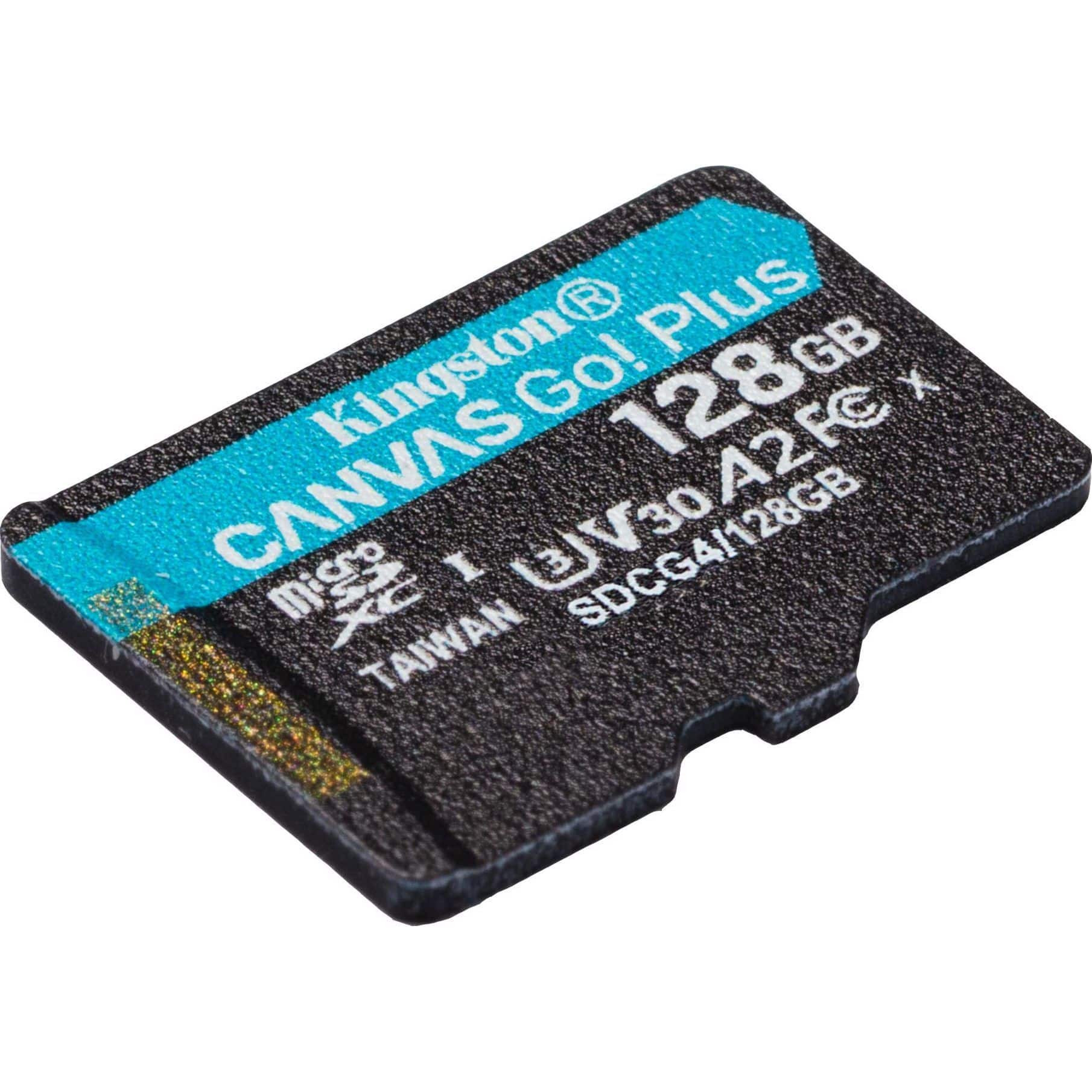 Карта памяти microSDXC (UHS-1 U3) Kingston Canvas Go! Plus 128Gb class 10 A2 V30 (R200MB/s) (SDCG4/128GBSP) - фото 1