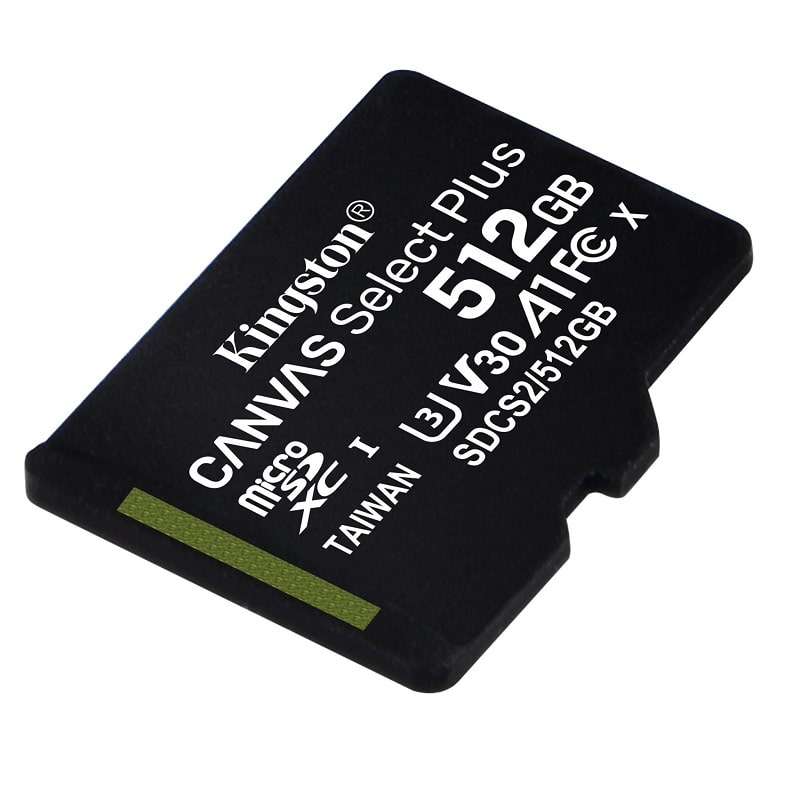 Карта пам'яті microSDXC (UHS-1) Kingston Canvas Select Plus 512Gb class 10 А1 (R-100MB/s) - фото 1