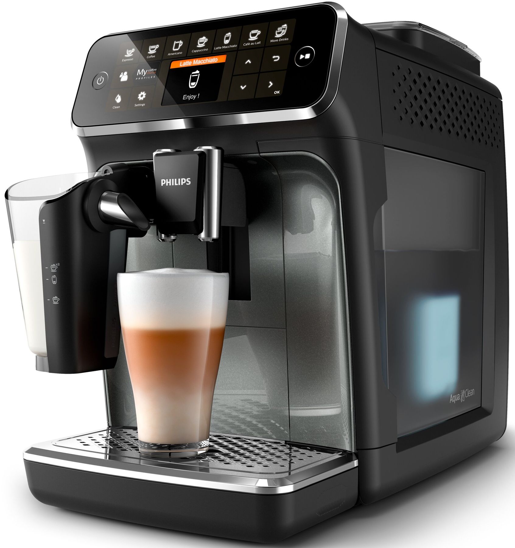 Кофемашина автоматическая Philips LatteGo 4300 Series EP4349/70 Europe - фото 1 Кофемашина автоматическая Philips LatteGo 4300 Series EP4349/70 Europe - фото 1