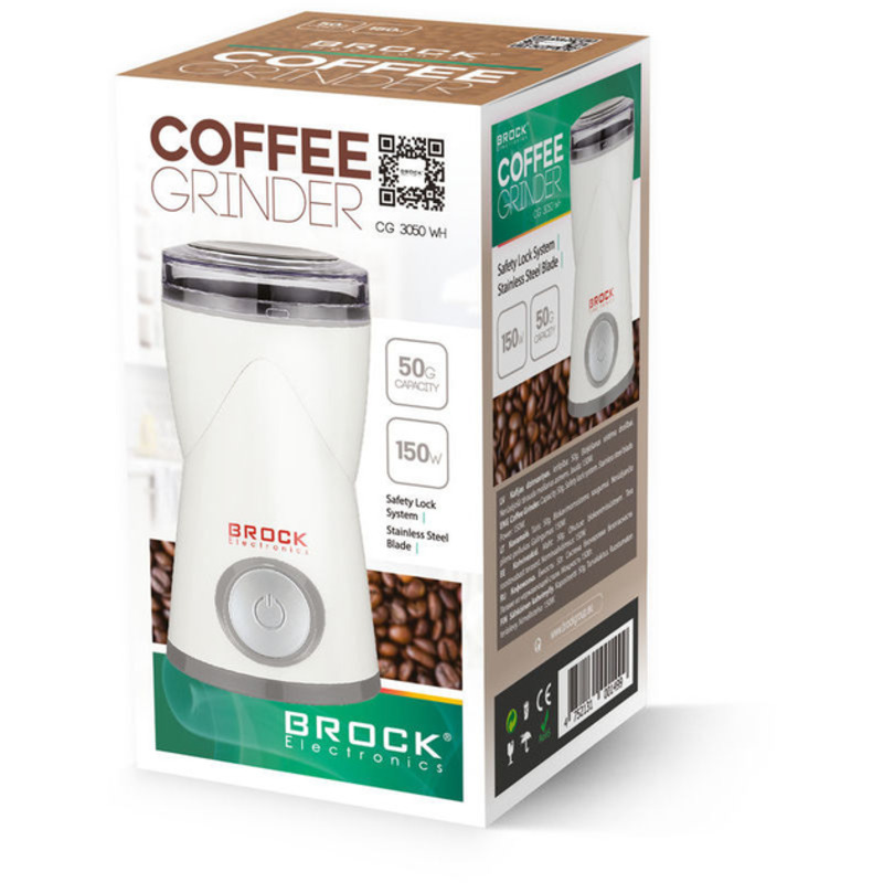 Кофемолка BROCK CG 3050 WH - фото 1