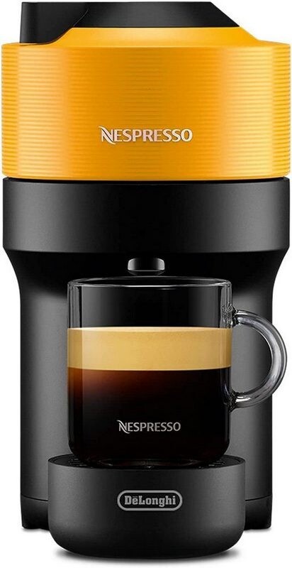 Кофеварка DeLonghi Nespresso Vertuo Pop Mango Yellow ENV90.Y Europe - фото 1