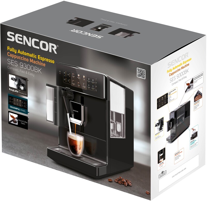 Кавомашина Sencor SES 9300BK Europe - фото 4 Кавомашина Sencor SES 9300BK Europe - фото 4
