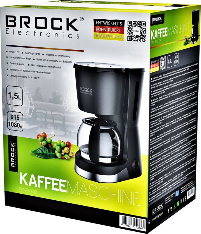 Кавоварка BROCK CM 1501 SS Europe - фото 1