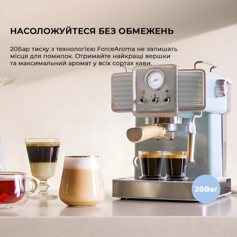 Кофеварка Cecotec Cumbia Power Espresso 20 Tradizionale CCTC-01575 - фото 2
