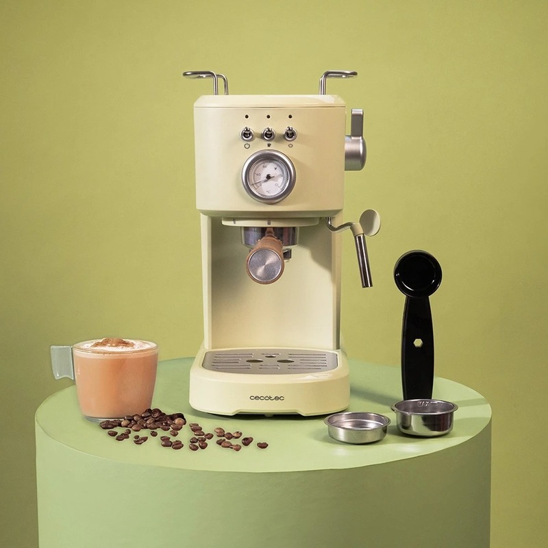 Кавоварка Cecotec Cumbia Power Espresso 20 Retro Green (CCTC-01723) Europe - фото 4 Кавоварка Cecotec Cumbia Power Espresso 20 Retro Green (CCTC-01723) Europe - фото 4