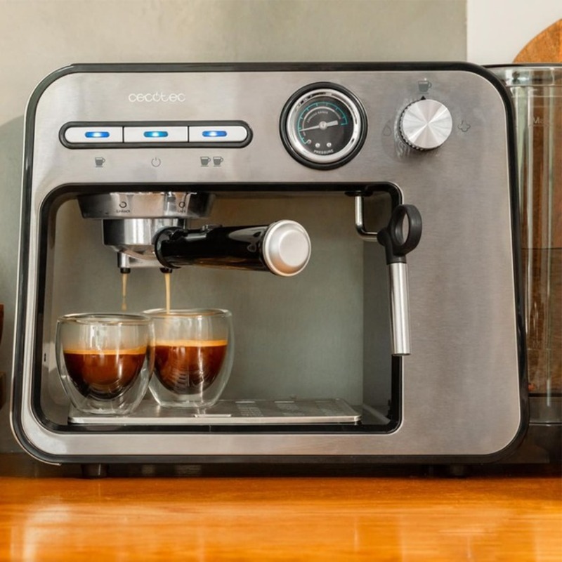 Кавоварка Cecotec Power Espresso 20 Square Pro (CCTC-01983) - фото 1