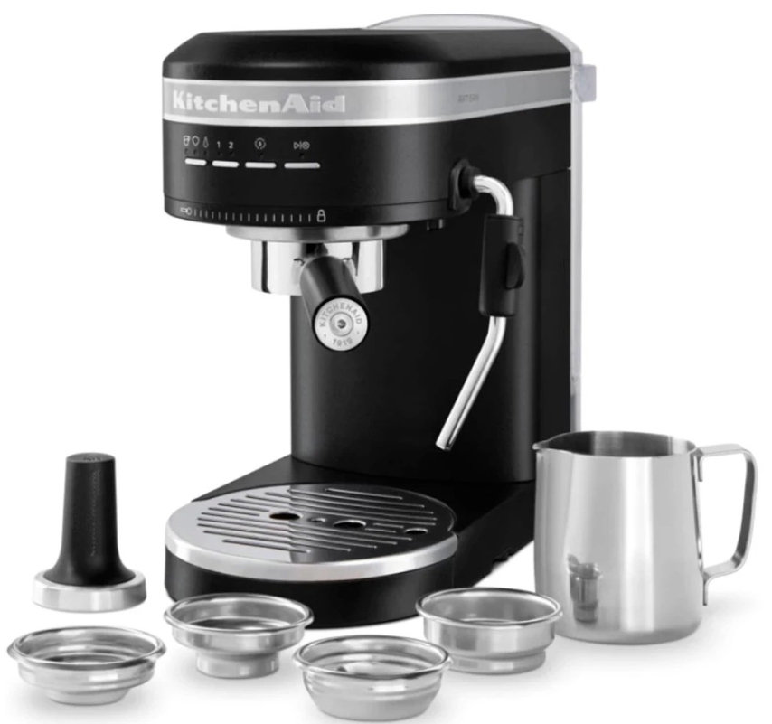 Кавоварка ріжкова еспресо KitchenAid 5KES6503EBK - фото 9