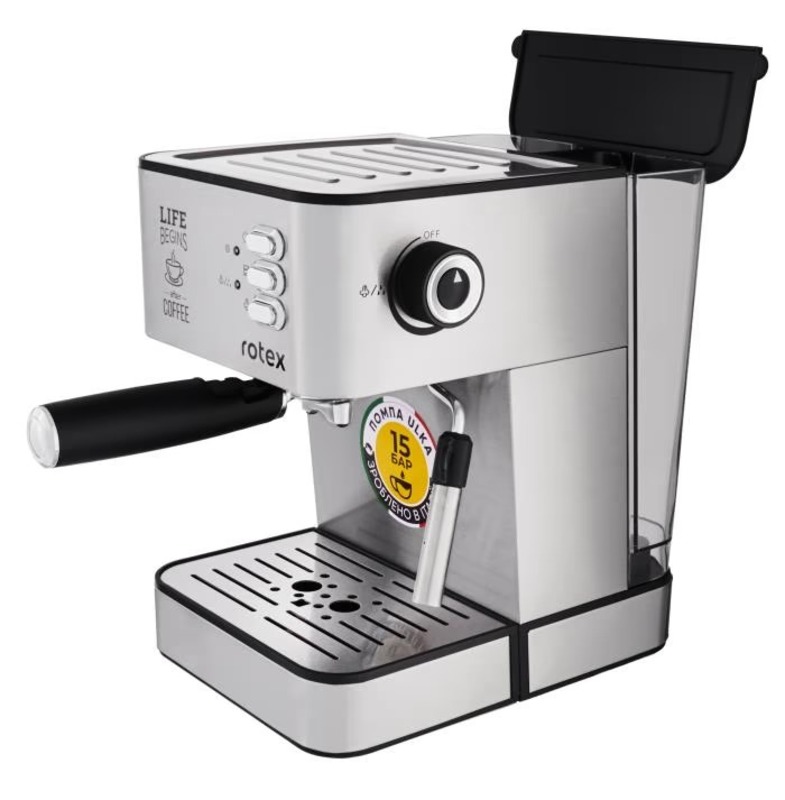 Кофеварка Rotex RCM750-S Life Espresso Europe - фото 1