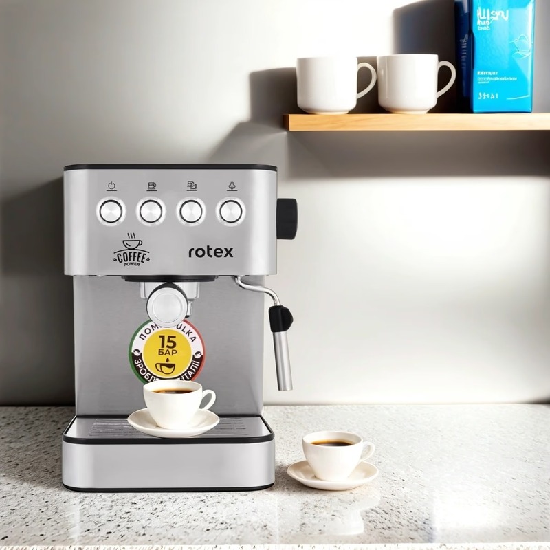 Кофеварка Rotex RCM850-S Power Espresso Europe - фото 3 Кофеварка Rotex RCM850-S Power Espresso Europe - фото 3