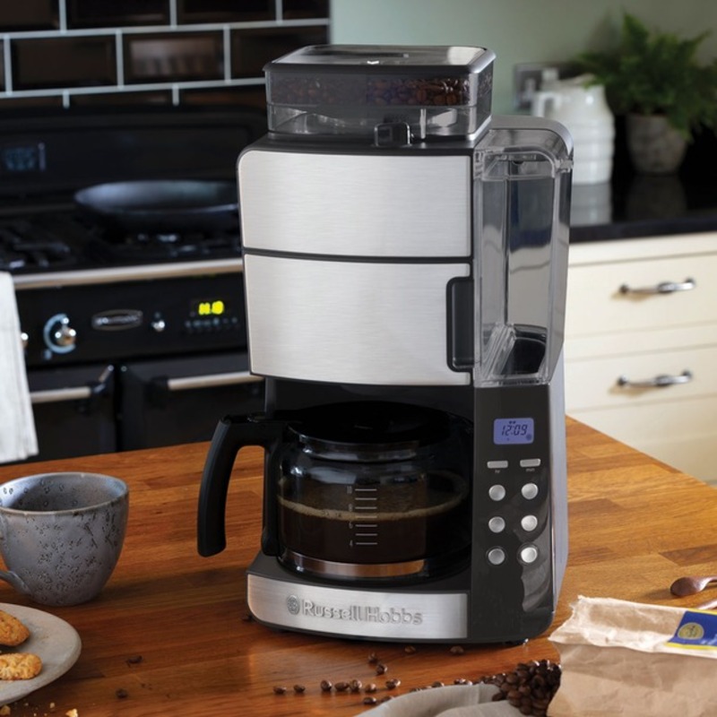 Кофеварка Russell Hobbs Grind & Brew 25610-56 Europe - фото 1 Кофеварка Russell Hobbs Grind & Brew 25610-56 Europe - фото 1