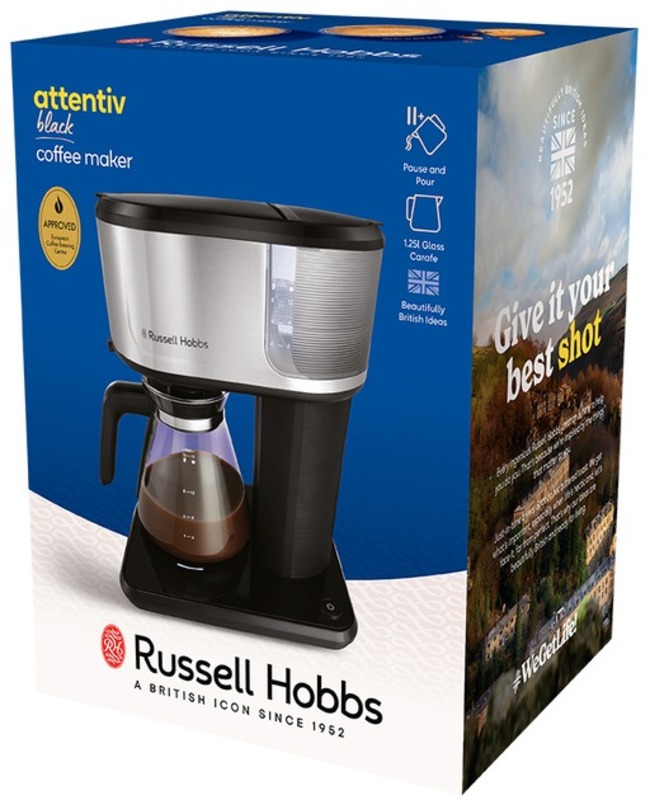 Кофеварка Russell Hobbs Attentiv Black Coffee Maker 26840-56 Europe - фото 4