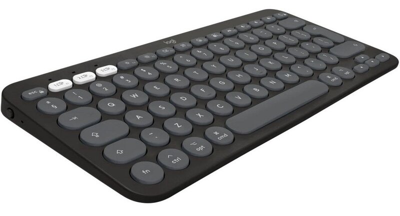 Комплект (клавиатура, мышь) беспроводной Logitech Pebble 2 Combo for Mac Graphite (920-012244) - фото 1