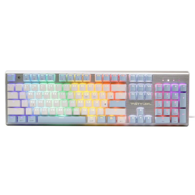 Клавіатура A4Tech FS100 RGB FS Switch USB Icy Blue (4711422004069)