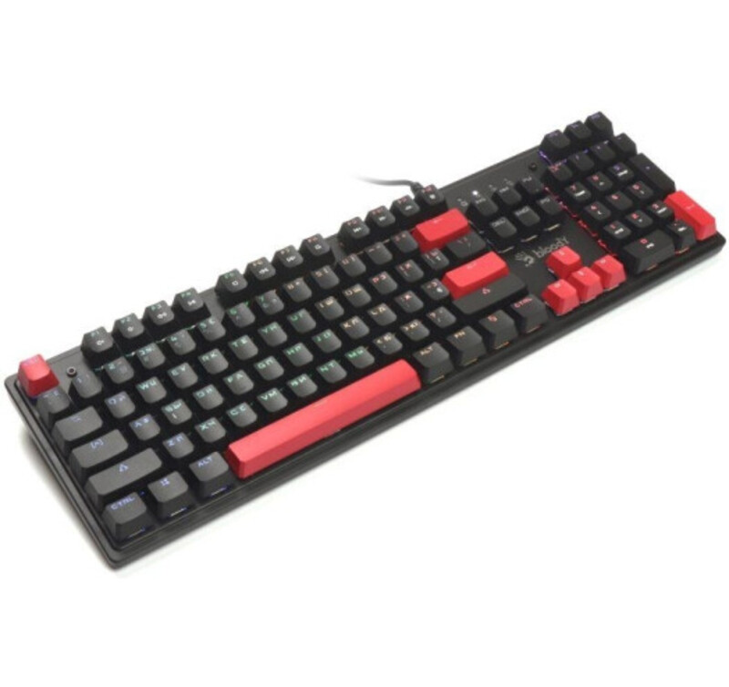 Клавіатура A4Tech Bloody S510R RGB BLMS Switch Red USB Black (Bloody S510R Fire Black) - фото 1 Клавіатура A4Tech Bloody S510R RGB BLMS Switch Red USB Black (Bloody S510R Fire Black) - фото 1