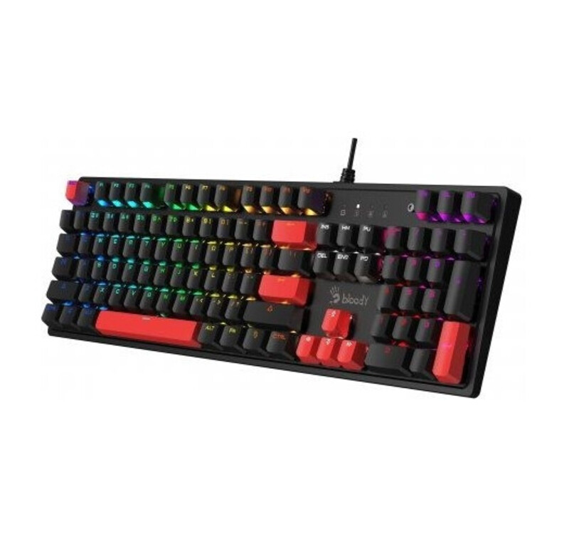 Клавіатура A4Tech Bloody S510R RGB BLMS Switch Red USB Black (Bloody S510R Fire Black) - фото 2 Клавіатура A4Tech Bloody S510R RGB BLMS Switch Red USB Black (Bloody S510R Fire Black) - фото 2