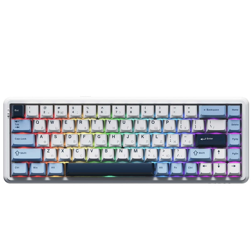 Клавіатура Ajazz AK680 MAX Magnetic switches Blue White Dark Blue (AK680-M-BWD-AW)