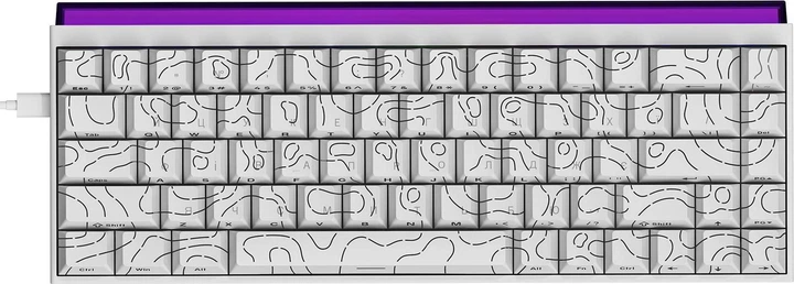 Клавиатура Ajazz NK68 Red switches Side contour White (NK68-R-S-W)