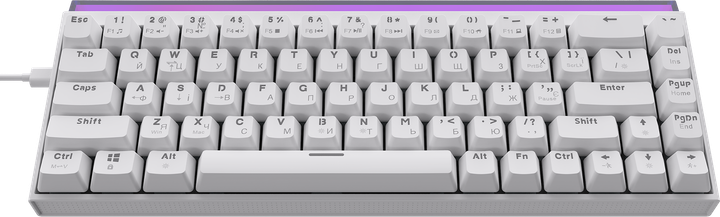 Клавиатура Ajazz NK68 Red switches White (NK68-R-W)
