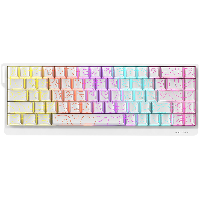 Клавіатура Ajazz NK68 V2 Red Switch (NK68-V2-R-S-W)