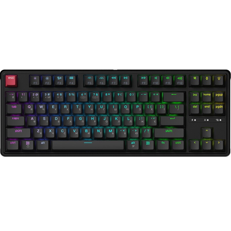 Клавіатура Keychron C3 Max Super Red Switch Black RGB (C3M-H1-UA)