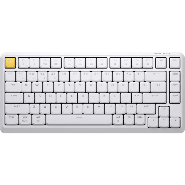 Клавиатура Keychron J1 82Key, K pro Red, WL/BT/USB-A, QMK, Hot-swap, EN/UKR, RGB, White (J1-Q1-UA)