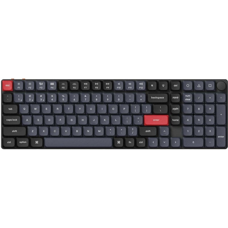 Клавіатура Keychron K17 PRO 100Key, Gateron MX 2.0 Brown, WL/BT/USB-A, QMK,  Hot-swap, RGB, White (K17P-H3-UA)