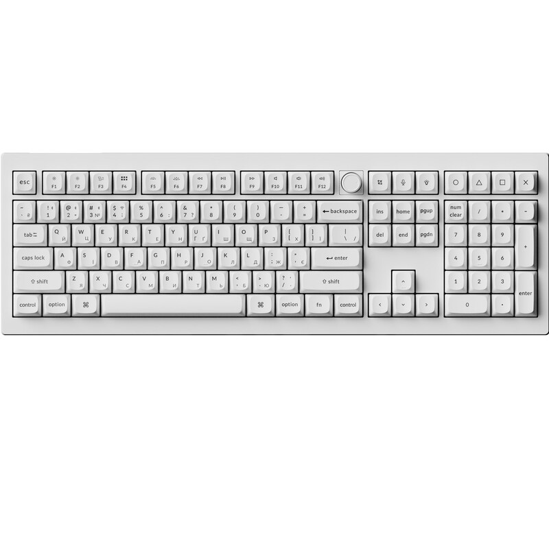 Клавиатура Keychron V6 Ultra Red Switch White RGB (V6U-F1-UA)